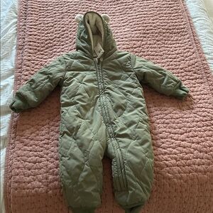 GAP Baby Quilted Sherpa One-Piece with Hood